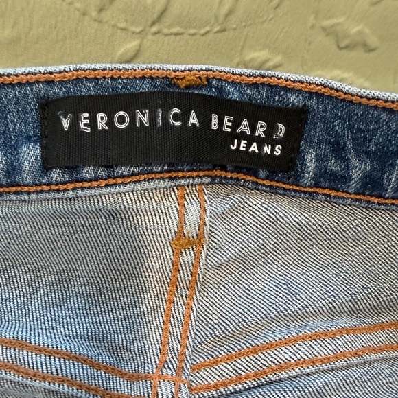 Veronica Beard Blue Button-Fly Straight Jeans 28 - Picture 8 of 10